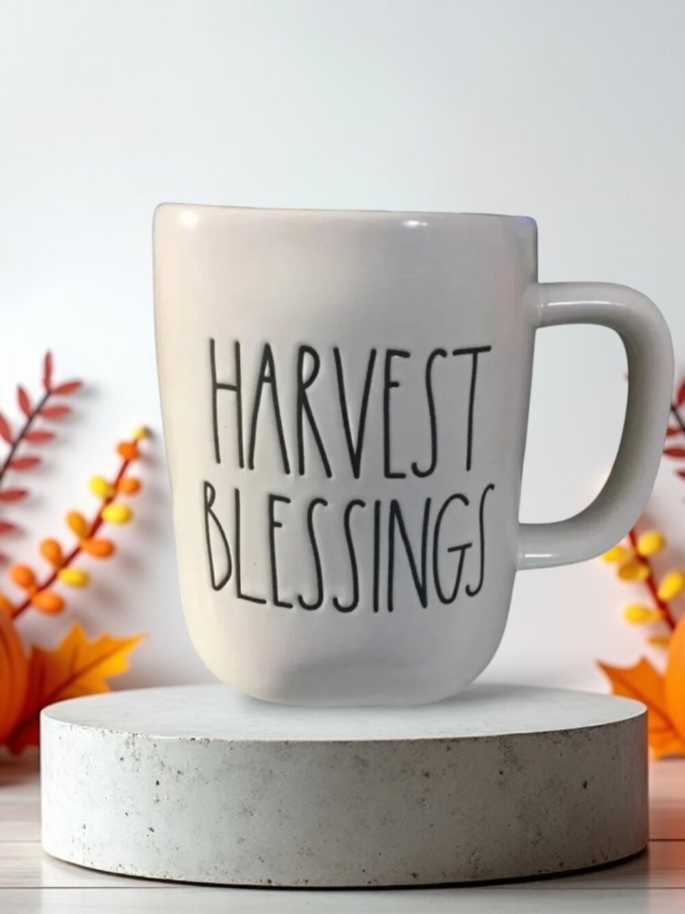 RAE DUNN Harvest Blessing NEW MUG Coffee Tea